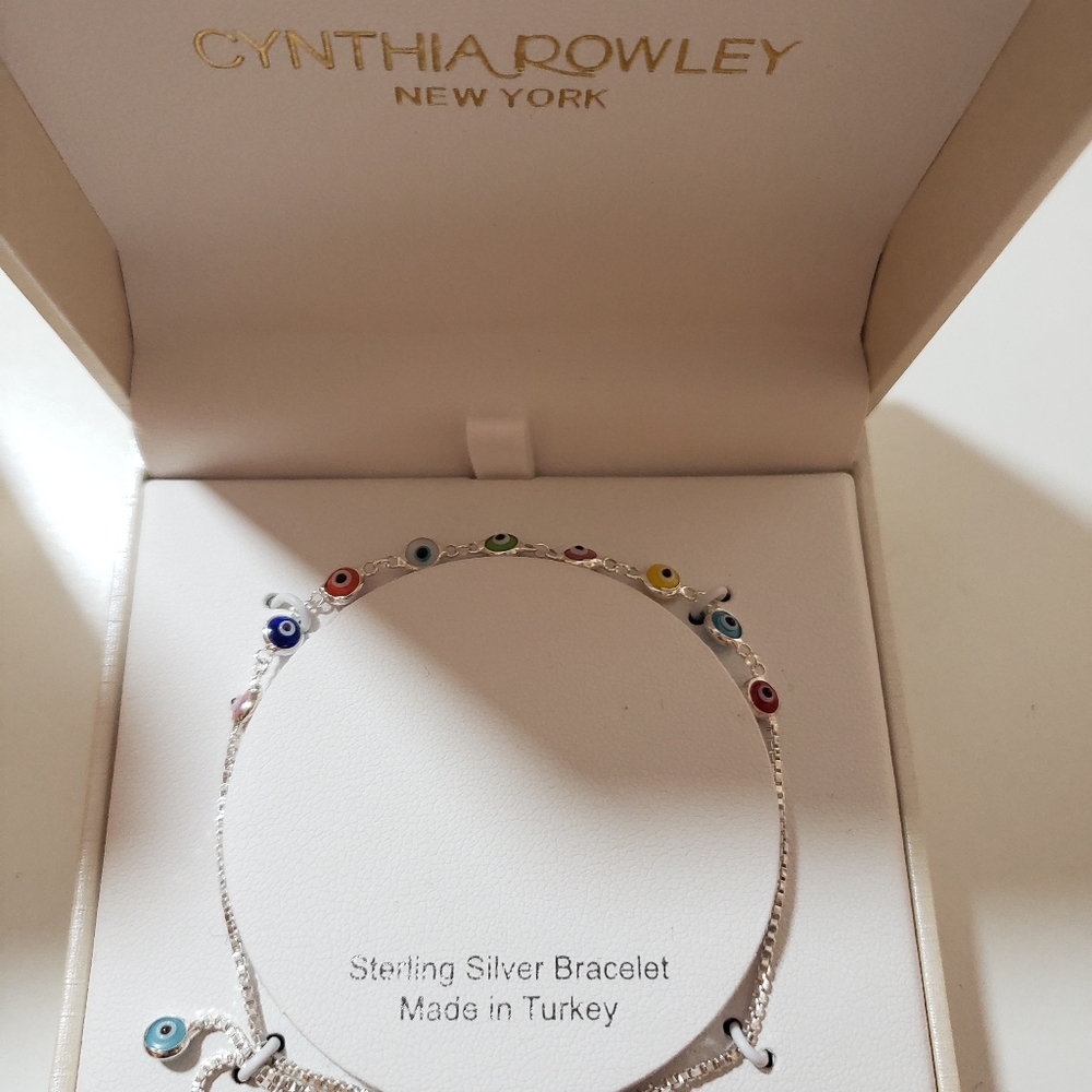 Cynthia Rowley Silver Bracelet with Colorful Accents